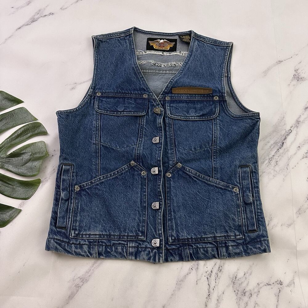 Harley-Davidson Blue Denim Vest
